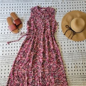 Faherty Isha Dress in Rose Desert Bloom